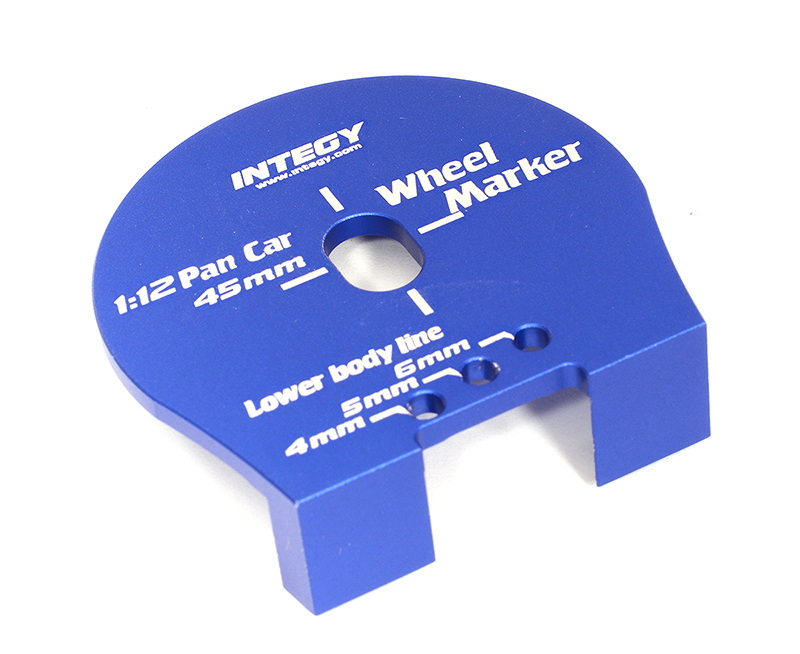 C31543BLUE Billet Machined Aluminum Wheel Well Marker for 1/12 Scale - Image 1