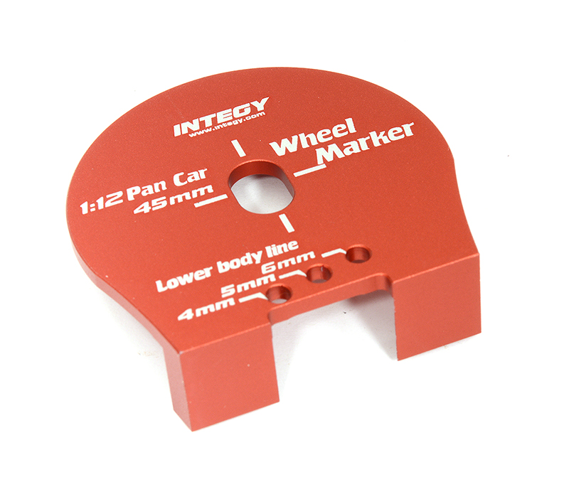 C31543RED Billet Machined Aluminum Wheel Well Marker for 1/12 Scale - Image 1