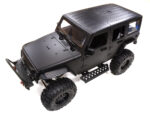 Realistic 1/10 Scale Off-Road Crawler Chassis in Black, 313mm Wheelbase
