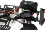 Realistic 1/10 Scale Off-Road Crawler Chassis in Black, 313mm Wheelbase - Image 6