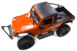 Realistic 1/10 Scale Orange Off-Road Crawler Truck with 313mm Wheelbase
