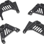 Black Alloy Shock Tower Set for Axial SCX6 RC Crawler - Front & Rear 251001