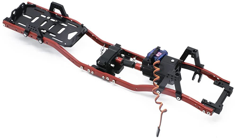 C31576RED Alloy 1/10 MCZ10 Trail Off-Road Scale Crawler Chassis Frame w/ 2-Speed - Image 1