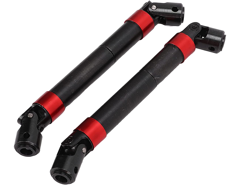 C31579RED Red Alloy Machined Center Drive Shafts for Axial SCX6 RC Crawler 252009 - Image 1