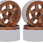Billet Machined Alloy 6 Spoke 1.9 Wheels (4) for Scale Crawler W=29mm