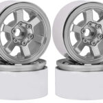 Billet Machined Alloy 6 Spoke 1.9 Wheels (4) for Scale Crawler W=29mm