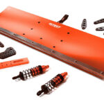 Red Alloy Machined Snowplow Kit for Arrma 1/10 Vorteks 4X4 3S BLX (400mm)
