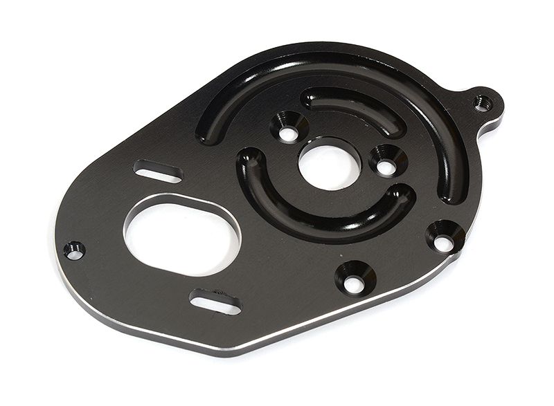 C31614BLACK Billet Machined Motor Plate for Losi 1/10 2WD RTR 22S Drag, ST & SCT - Black - Image 1