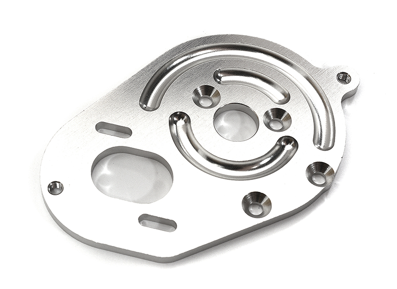 C31614SILVER Billet Machined Motor Plate for Losi 1/10 2WD RTR 22S Drag, ST & SCT - Image 1