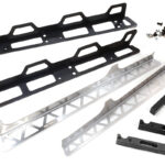 Black Billet Machined Side Rock Rails for Axial SCX6 Crawler Vehicle 250003