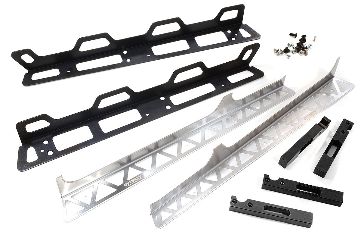 C31617BLACK Black Billet Machined Side Rock Rails for Axial SCX6 Crawler Vehicle 250003 - Image 1