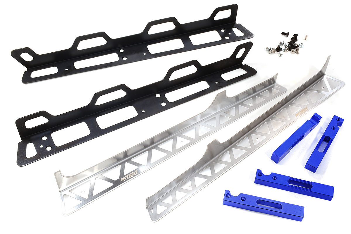 C31617BLUE Billet Machined Blue Rock Rails for Axial SCX6 Crawler 250003 - Image 1