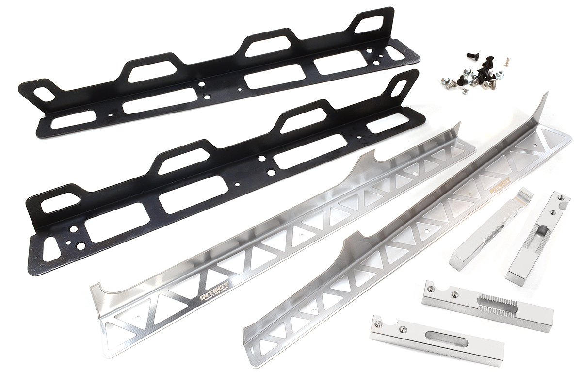C31617SILVER Billet Machined Rock Rails for Axial SCX6 Crawler 250003 - Image 1