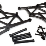 Black Billet Machined Wing Mount Upgrade for Losi 1/5 Desert Buggy XL-E & 2.0