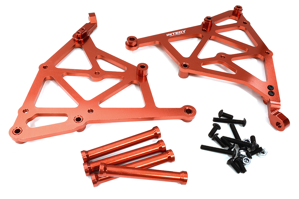 C31618RED Red Billet Machined Wing Mount Upgrade Kit for Losi 1/5 Desert Buggy XL-E & 2.0 - Image 1