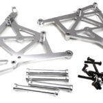 Silver Billet Machined Wing Mount Upgrade Kit for Losi 1/5 DBXL-E & 2.0