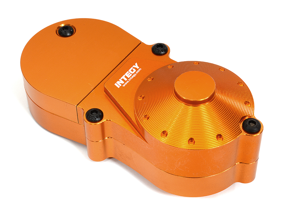 C31619ORANGE Billet Machined Center Gearbox Housings for Losi 1/8 LMT & LMT 2.0 Monster Truck - Image 1