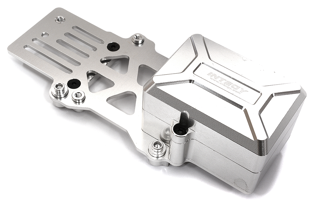 C31623SILVER Alloy Receiver Box w/ ESC Mounting Plate for Losi 1/8 LMT 1.0 4WD Monster Truck - Image 1