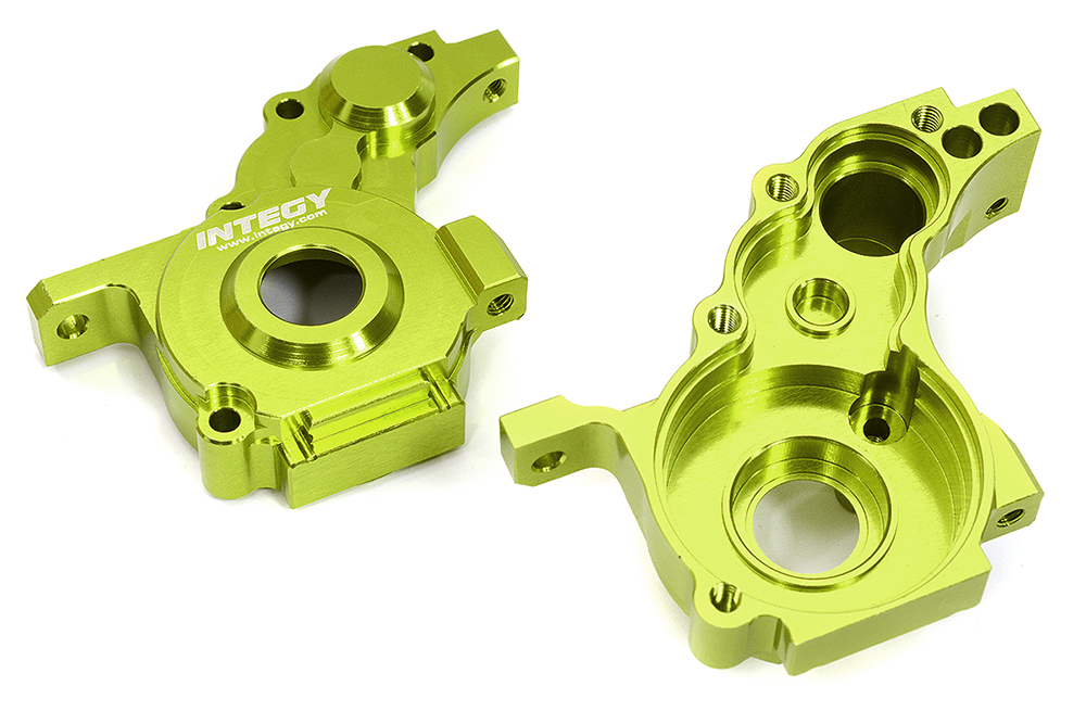 C31624GREEN Billet Machined Center Gearbox Housings for Losi 1/10 2WD RTR 22S Drag, SCT & ST - Image 1
