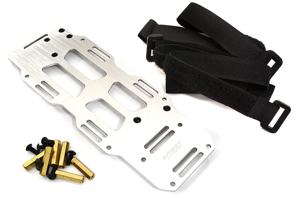 C31627SILVER Machined Battery Plate for Arrma 1/8 Kraton, Outcast & Notorious 6S BLX AR320351 - Image 1