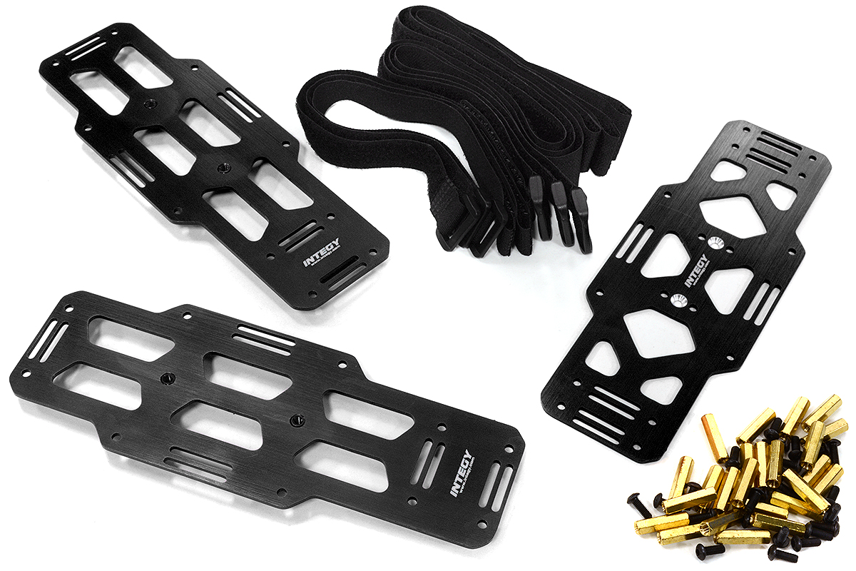 C31628BLACK Billet Machined Battery Plates for Axial SCX6 Crawler 251007 - Image 1