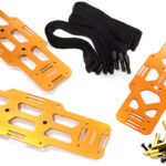 Billet Machined Orange Battery Plates for Axial SCX6 Crawler 251007