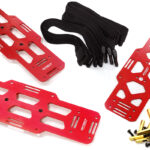 Red Billet Machined Battery Plates for Axial SCX6 Crawler 251007
