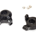 Billet Machined Black Alloy Steering Knuckles for Axial 1/24 SCX24 Rock Crawler
