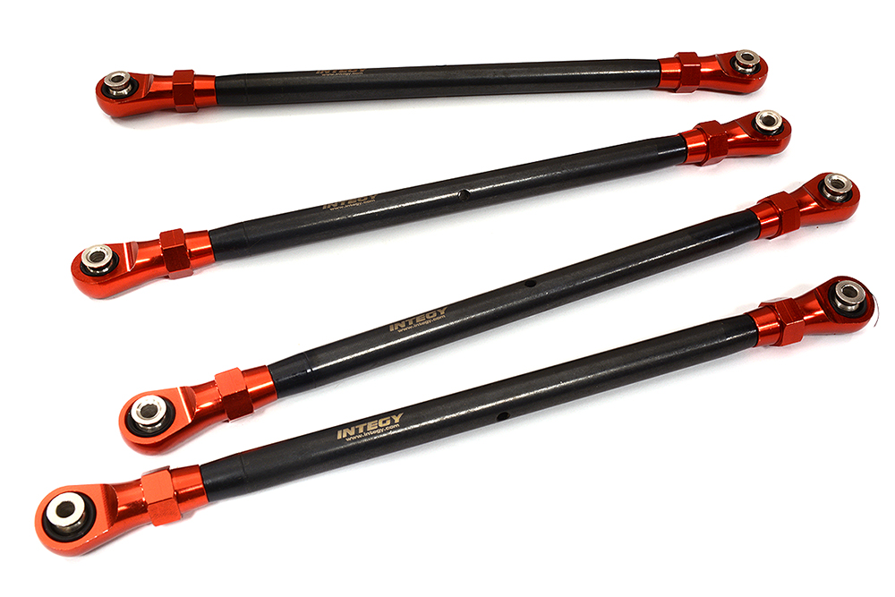 C31639RED Red Front & Rear Lower Suspension Links for Axial SCX6 RC Crawler 254004 - Image 1