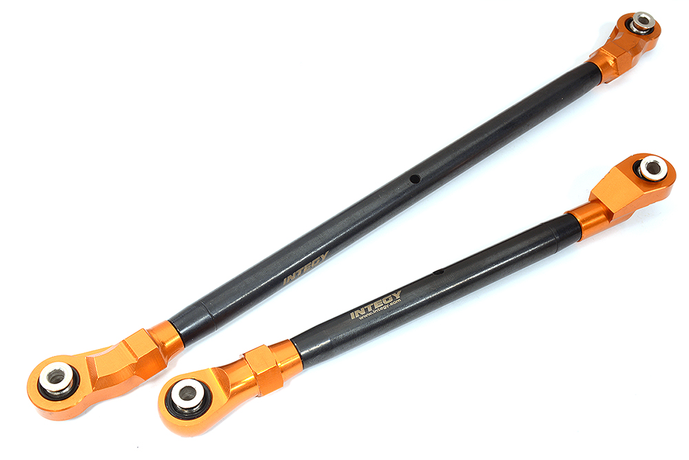 C31640ORANGE Alloy Steering & Panhard Linkages for Axial SCX6 Crawler 254000 254001 - Image 1