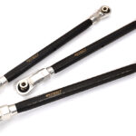 Silver Front & Rear Upper Suspension Linkages for Axial SCX6 Crawler 254002