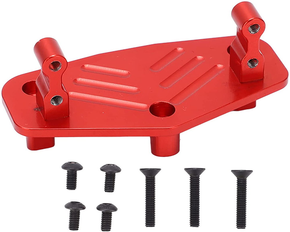C31680RED Alloy Machined Servo Mounting Plate for Losi 1/8 LMT & LMT 2.0 4WD Monster Truck - Image 1