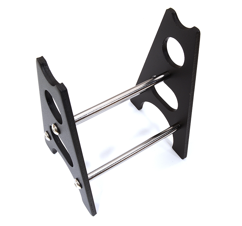 C31684BLACK Model Car Straight Axle Jack Stand for 1/10 Scale & Off-Road Crawler - Image 1