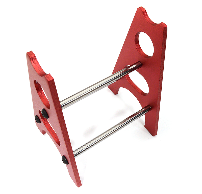 C31684RED Model Car Straight Axle Jack Stand for 1/10 Scale & Off-Road Crawler - Image 1