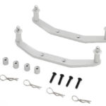 Silver Alloy Machined Front & Rear Body Mounts for 1/10 Slash 4X4 Truck 6815R