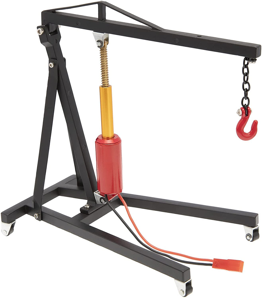 C31687BLACK Realistic 1/10 Scale Model Size Auto Garage Electric Powered Engine Lift - Image 1