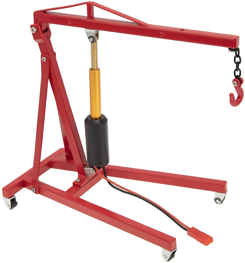 C31687RED Realistic 1/10 Scale Model Size Auto Garage Electric Powered Engine Lift - Image 1
