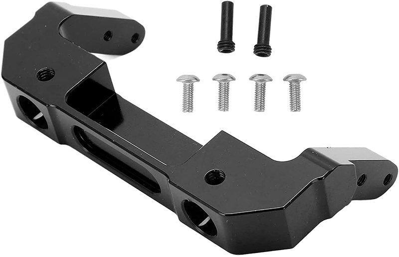 C31693BLACK Alloy Machined Front Bumper Mount for Axial SCX6 251008 - Image 1