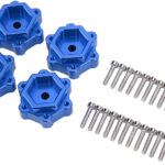 Alloy Machined +5mm Offset Wheel Adapters for Losi 1/8 LMT 1.0 4WD Monster Truck