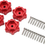 Alloy Machined +5mm Offset Wheel Adapters for Losi 1/8 LMT 1.0 4WD Monster Truck