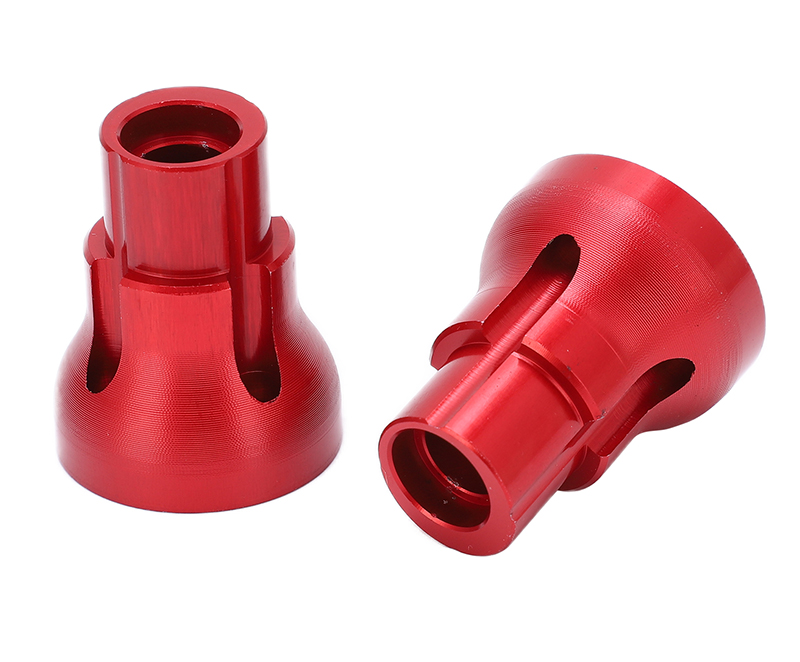 C31699RED Alloy Machined 3 Degree Rear Axle Mounts for Losi 1/8 LMT 1.0 4WD Monster Truck - Image 1