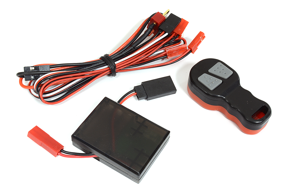 C31700BLACKRED Wireless Controller Module for Scale Crawler Winch System - Image 1