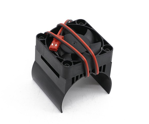 C31701BLACK 42mm Motor Heatsink+40x40mm Cooling Fan for 1/10 Summit & E-Revo w/ 4047 Motor - Image 1