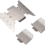 3-Piece Stainless Steel Protection Plates for Axial SCX6