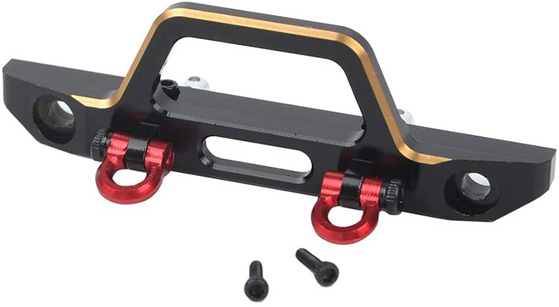 C31715 Alloy Machined Front Bumper for Axial SCX24 2019 Jeep Wrangler JLU CRC - Image 1