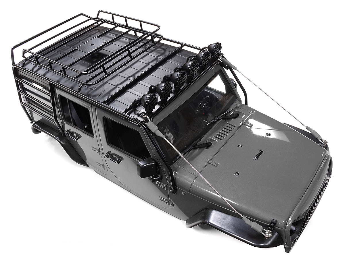 C31719GUN Realistic JW10-S+LED+Cage Hard Plastic Body Kit for 1/10 Scale Off-Road WB=313mm - Image 1
