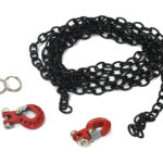 Realistic 1/10 Size Drag Chain & Tow Hooks for 1/10 Scale Off-Road Crawler