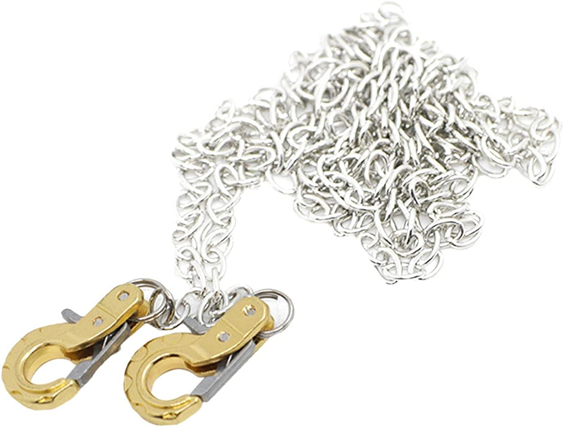 C31723GOLD Realistic 1/10 Size Drag Chain & Tow Hooks for 1/10 Scale Off-Road Crawler - Image 1