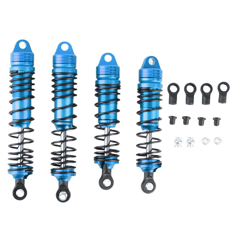 C31742BLUE Alloy Front & Rear Shock Set for Traxxas Slash, Stampede & Rustler 3765 3766 - Image 1