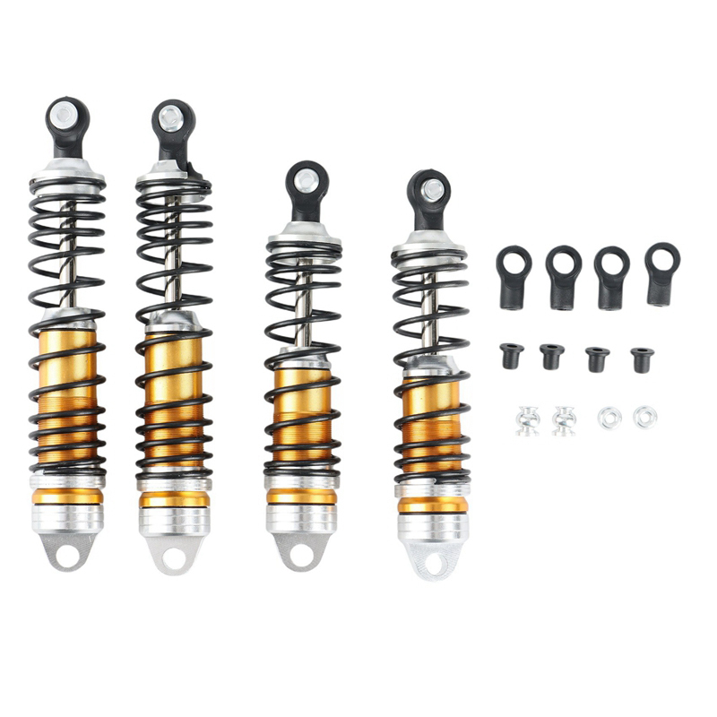 C31742GOLD F&R Shock Set (4) for Traxxas 1/10 Slash, Stampede & Rustler 2WD & 4X4 3765 3766 - Image 1
